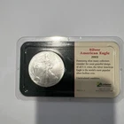 2003 American Silver Eagle ase Uncirculated Littleton Capsule 1 ounce silver