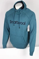 Smartwool Men s SW Cotton Logo Hoodie Sweatshirt Twilight Blue