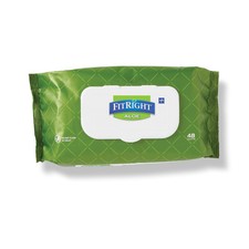 Medline Aloe Touch Hypoallergenic Skin Cleaning Wipes Pack of 48 Durable Wipes
