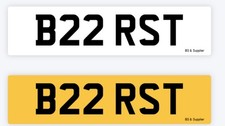 ESCORT FIESTA RST /RS TURBO Private Number Plate Personal Registration For Sale