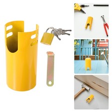 2Pcs Durable Iron Outdoor Faucet Locks Child Safety Guard Anti Theft Cover