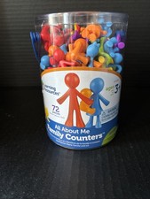 LEARNING RESOURCES ALL ABOUT ME FAMILY COUNTERS-72 PIECES-NEW SEALED