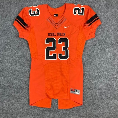 Nike Football Jersey Mens Large Orange McGill Toolen #23 Team Game Uniform