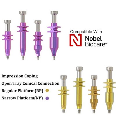 US Nobel Biocare Open Tray Impression Transfer Coping for Active RP/NP Implants