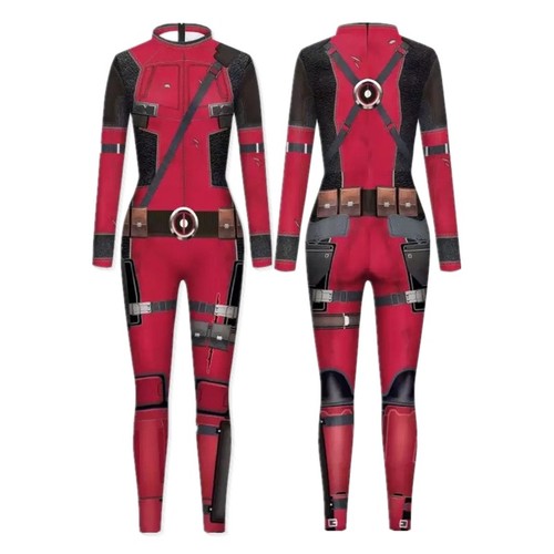Deadpool 3 Cosplay Perform Cosplay Costume Wolverine Wasp 3D Jumpsuit Halloween - Picture 7 of 18