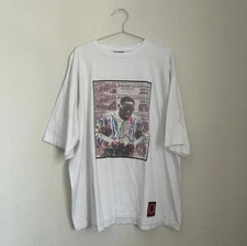 Vintage Russo Wear Biggie Smalls Notorious BIG King  New York Rap Tee Size 3XL 