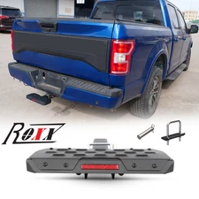 FOR 2"RECEIVER REAR BUMPER TRAILER TOWING HITCH STEP BAR  BLACK HEAVY DUTY STEEL
