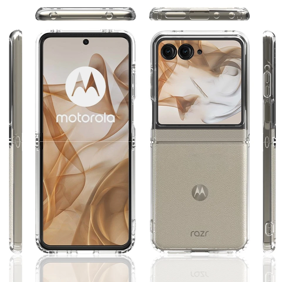 Funda de teléfono acrílica portátil antideslizante ecológica para Motorola Razr 60 Foto 3 de 4