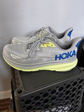 Size 12.5 - Hoka Cloud One HOKA Clifton 9 Stardust Electric On Running Shoes