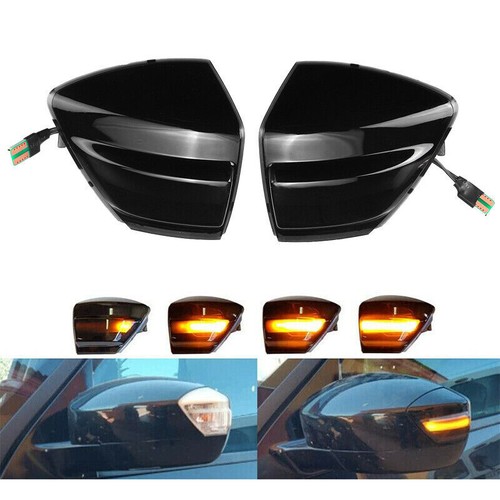 2x LED side indicator turn signals black for Ford S-Max C-Max Kuga C394 - Picture 1 of 10