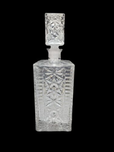 Vintage Waterford Crystal Square Spirit Decanter Made In Ireland - Picture 1 of 5