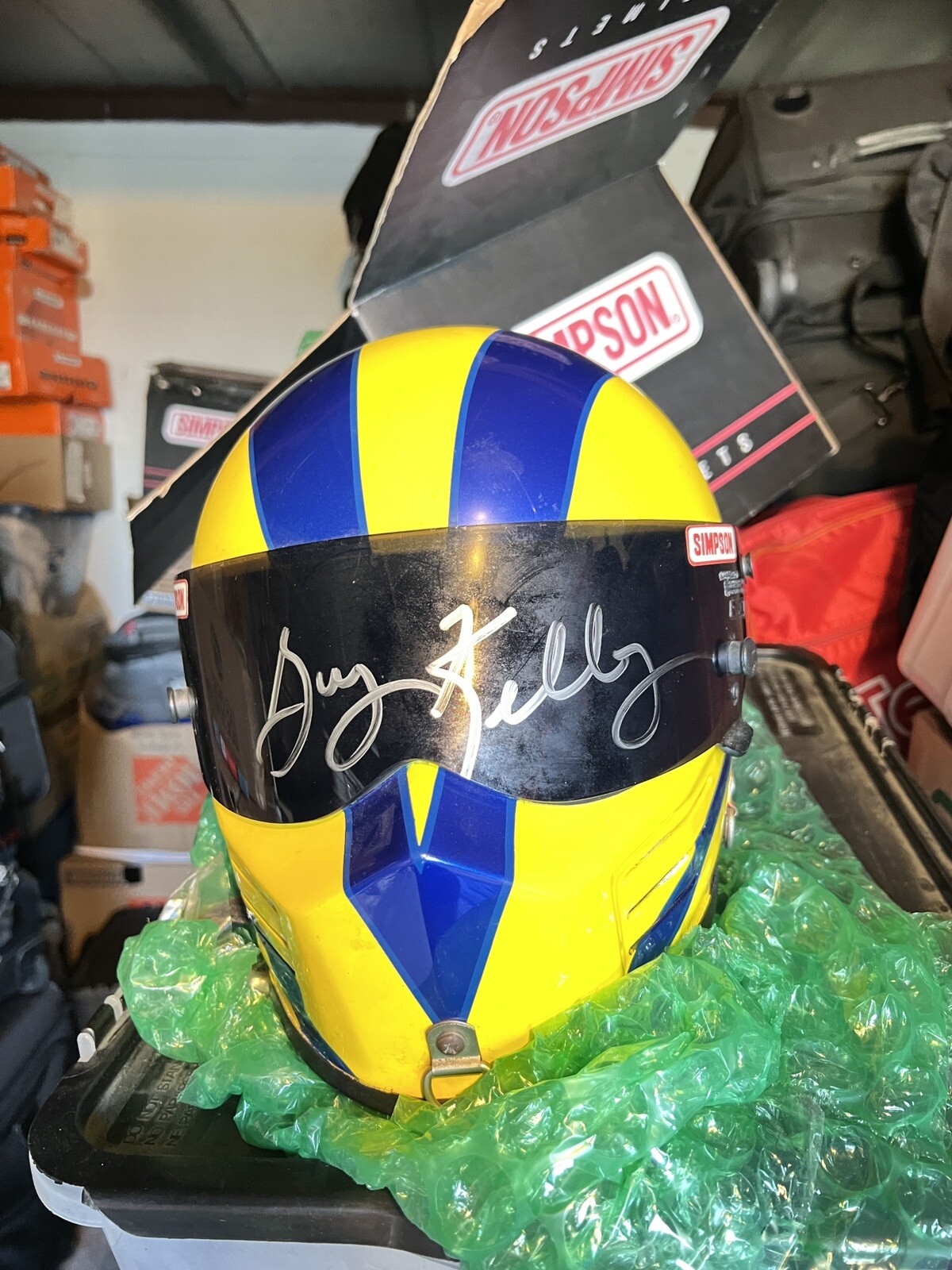Funny Car Racing NHRA Signed Simpson Helmet eBay