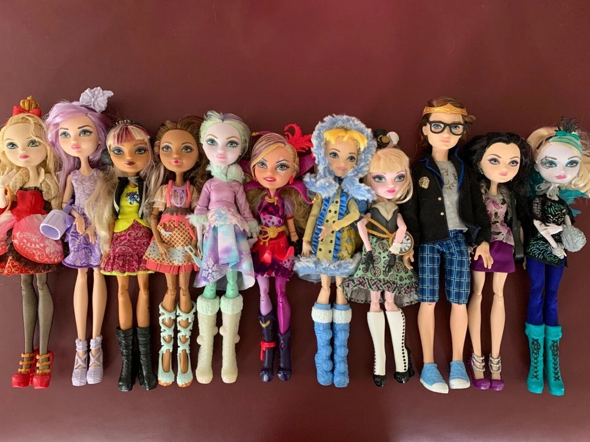 EVER AFTER HIGH LOT OF DOLLS PRE OWNED GOOD CONDITION + SOME ACCESORIES