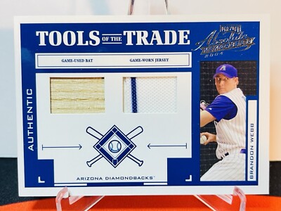 2004 Absolute Brandon Webb Tools of the Trade Memorabilia /250 SP Bat Jersey