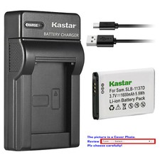 Kastar Battery Slim USB Charger for SLB-1137D 1137D Samsung i80 i85 i100 Camera