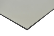 BuyPlastic 7130 Gray Polycarbonate Plastic Sheet 1/4" x 12" x 24" , Lexan panel