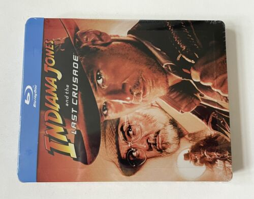 Indiana Jones and the Last Crusade Blu Ray Steelbook UK PAL Brand New Sealed - Afbeelding 1 van 2