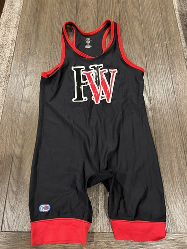 Mens Cliff Keen Harvard Westlake High School Black Wrestling Singlet Medium