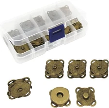 Magnetic Snaps Plumb Sew Fasteners Bag Clasp Buttons Closure DIY Magnetic Knitti