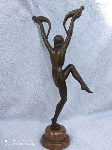 Scultura In Bronzo Ballerina Primo Periodo Art Decò Anni 20 Del XX° Secolo - Bild 14 von 20