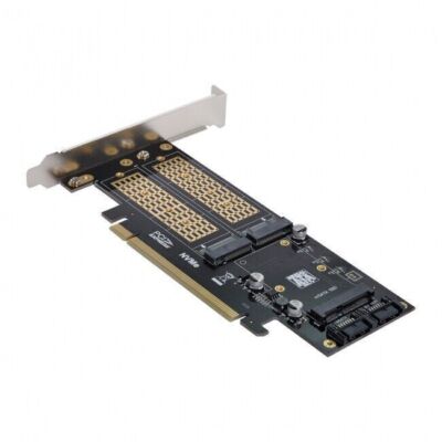 PCI Express PCI-E Dual SATA to NGFF NVME MSATA M-Key