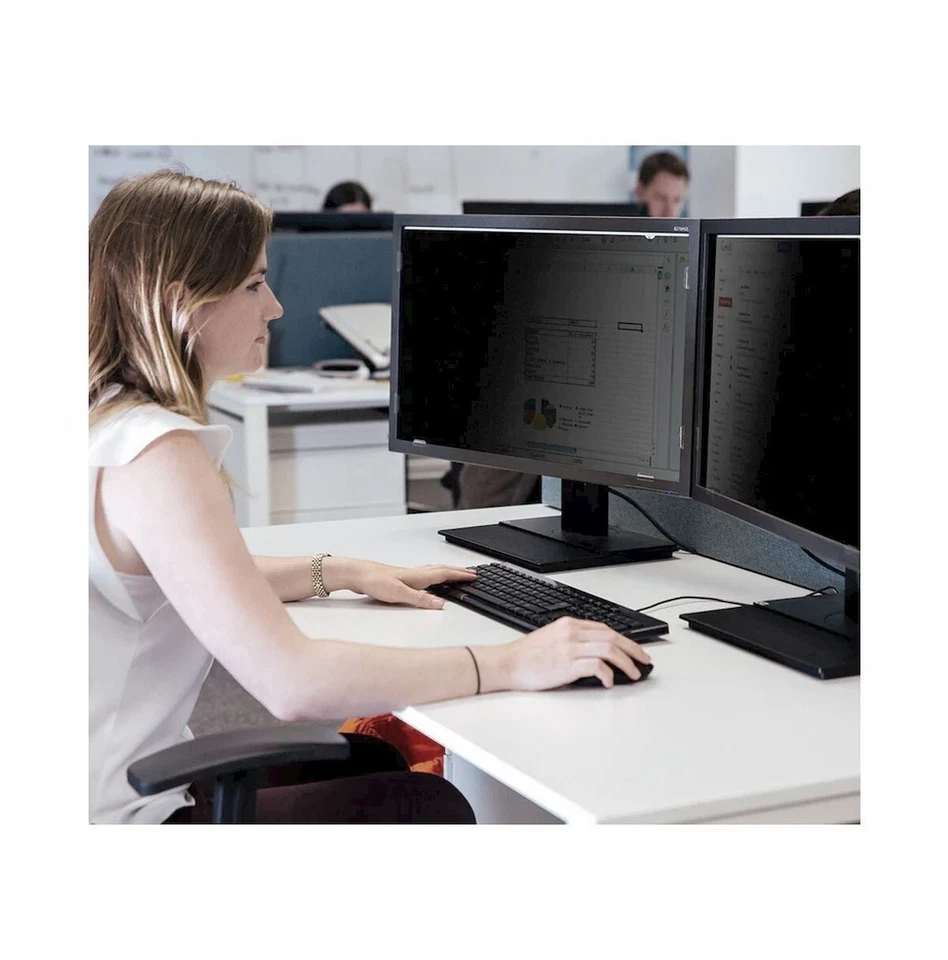 НОВЫЙ широкоэкранный матовый фильтр Targus 4Vu 24 дюйма, конфиденциальность и синий свет, светлый оттенок - Изображение 4 из 4