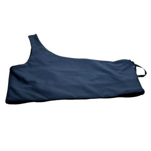 NEW Bloomingdale's Exclusive Aqua Navy Blue One Shoulder Sport Bra Size S