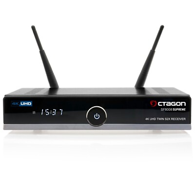 OCTAGON SF8008 SUPREME 4K UHD E2 DVB-S2X TWIN (DUAL OS)+ OPEN ATV