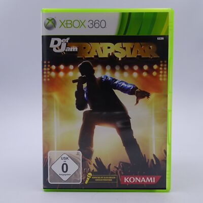 Def Jam Rapstar Microsoft Xbox 360 PAL Spiel Game Die Welt ist deine Bühne