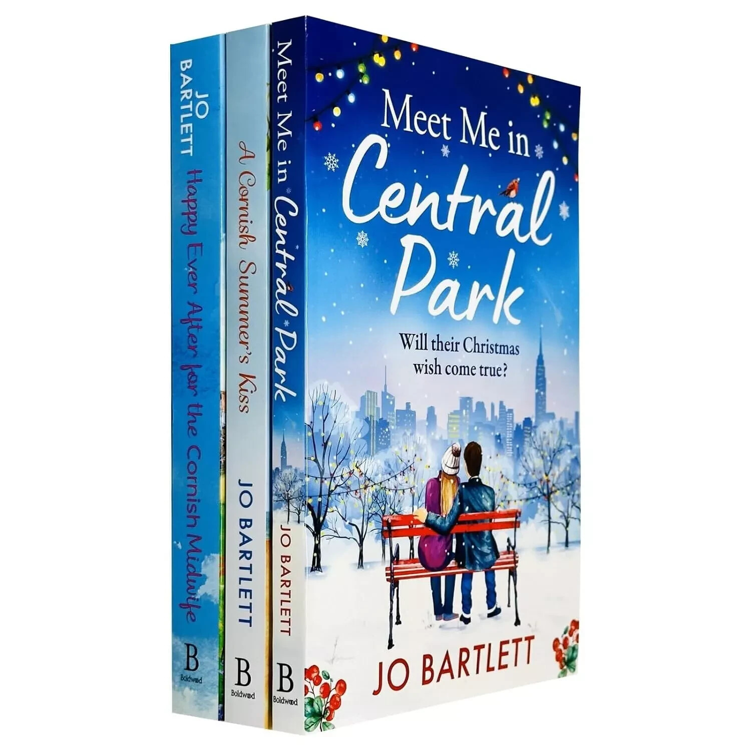 Jo Bartlett Collection 3 Books Set A Cornish Summer's Kiss, Meet Me In Central