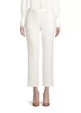  495 UNGARO Liana Cropped Wide-Leg Pants 0 Ivory