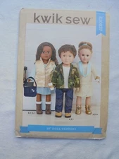 Fits American Girl Kwik Sew Sewing Pattern #R10837 - 18" Doll clothes