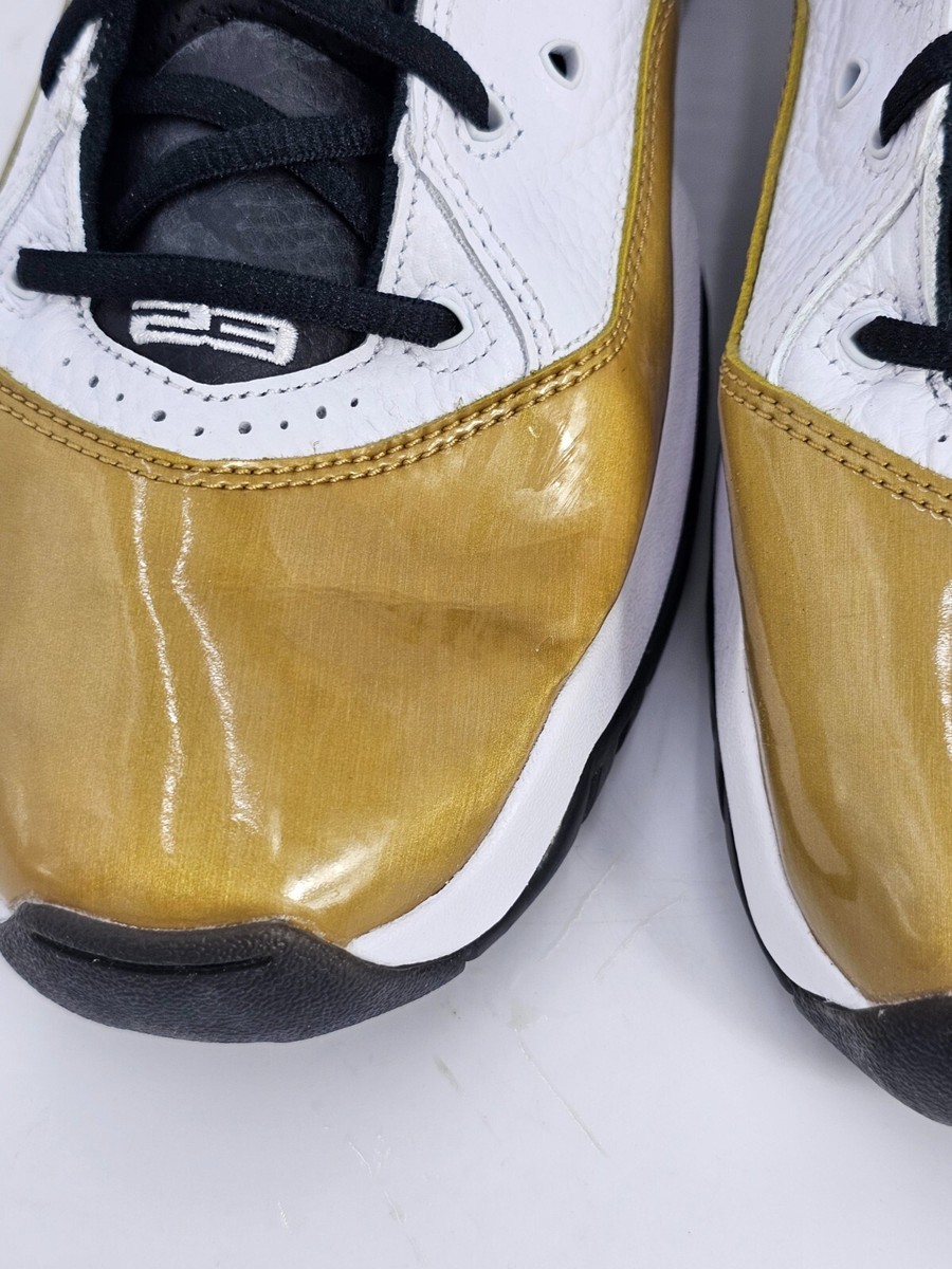 AIR JORDAN CT1603-100 WHITE/BLACK/GOLD B display picture 1