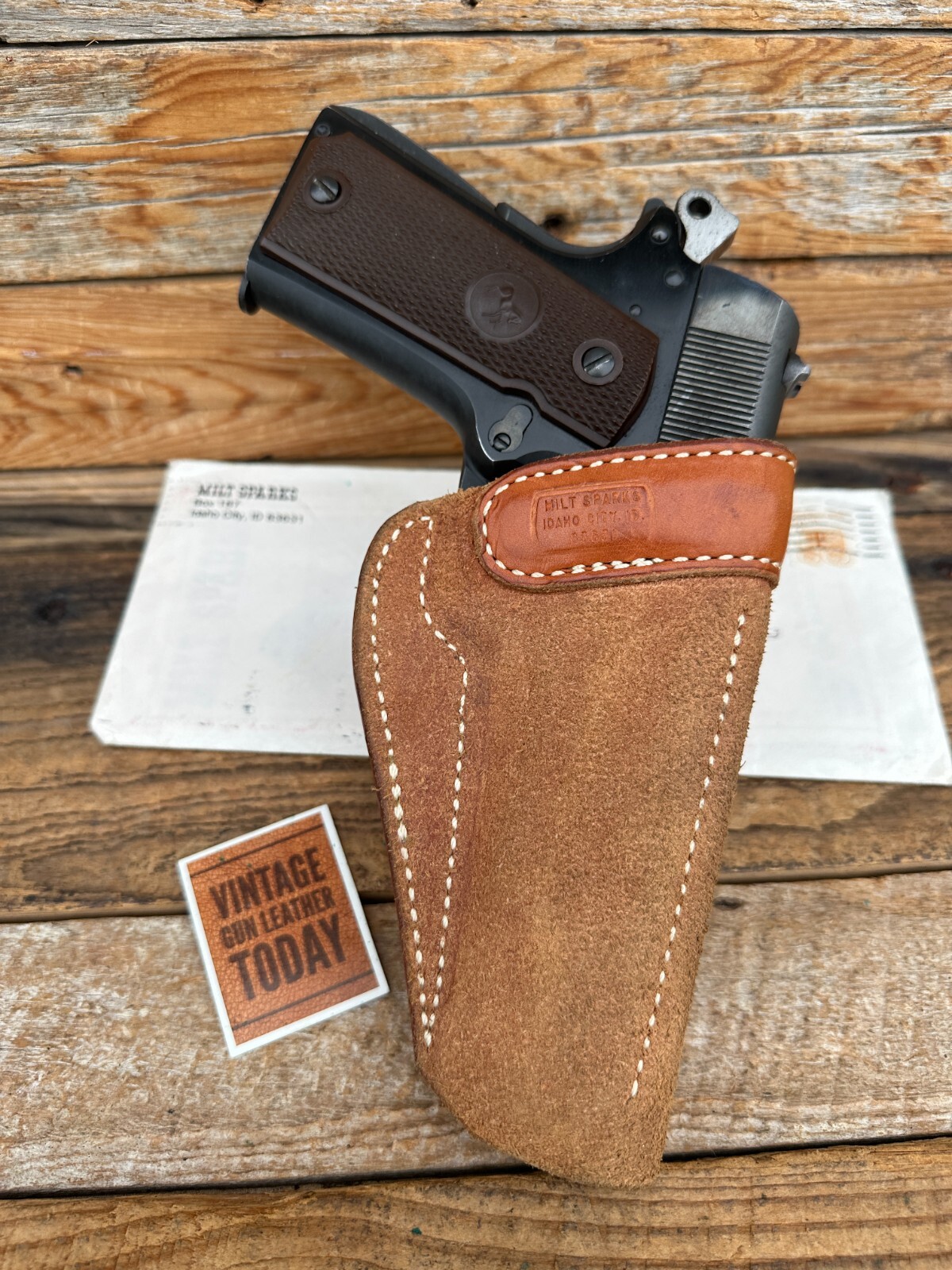 Vintage Milt Sparks IDAHO CITY Summer Special IWB Holster For Colt