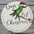 Christmas Grinch Dr. Seuss Christmas Round Countdown Calendar NEW
