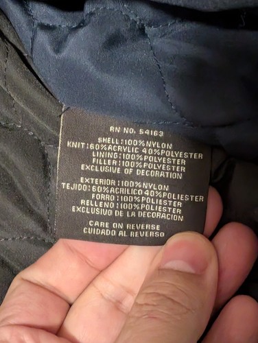 Dockers Men's Nylon Bomber Jacket Blue - Picture 4 of 7