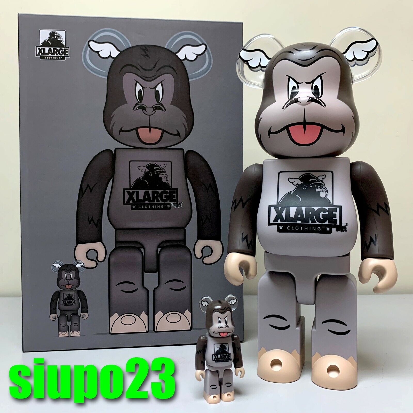 Qoo10 - Popular LV xSupreme And Fragment Design Bearbrick 400% Action  Figures  : Collectibles & B