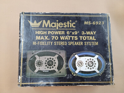 Vintage Majestic MS-6923 6x9 Speakers OLD SCHOOL NOS!!! RARE FIND