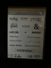 Stampin' Up! Project Life REMEMBER THIS 16 Photopolymer Stamps #135786