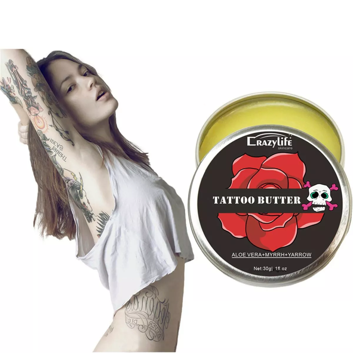 Tattoo Cream Helps Heal And New Tattoos And Rejuvenates Older Tattoos Aftercare