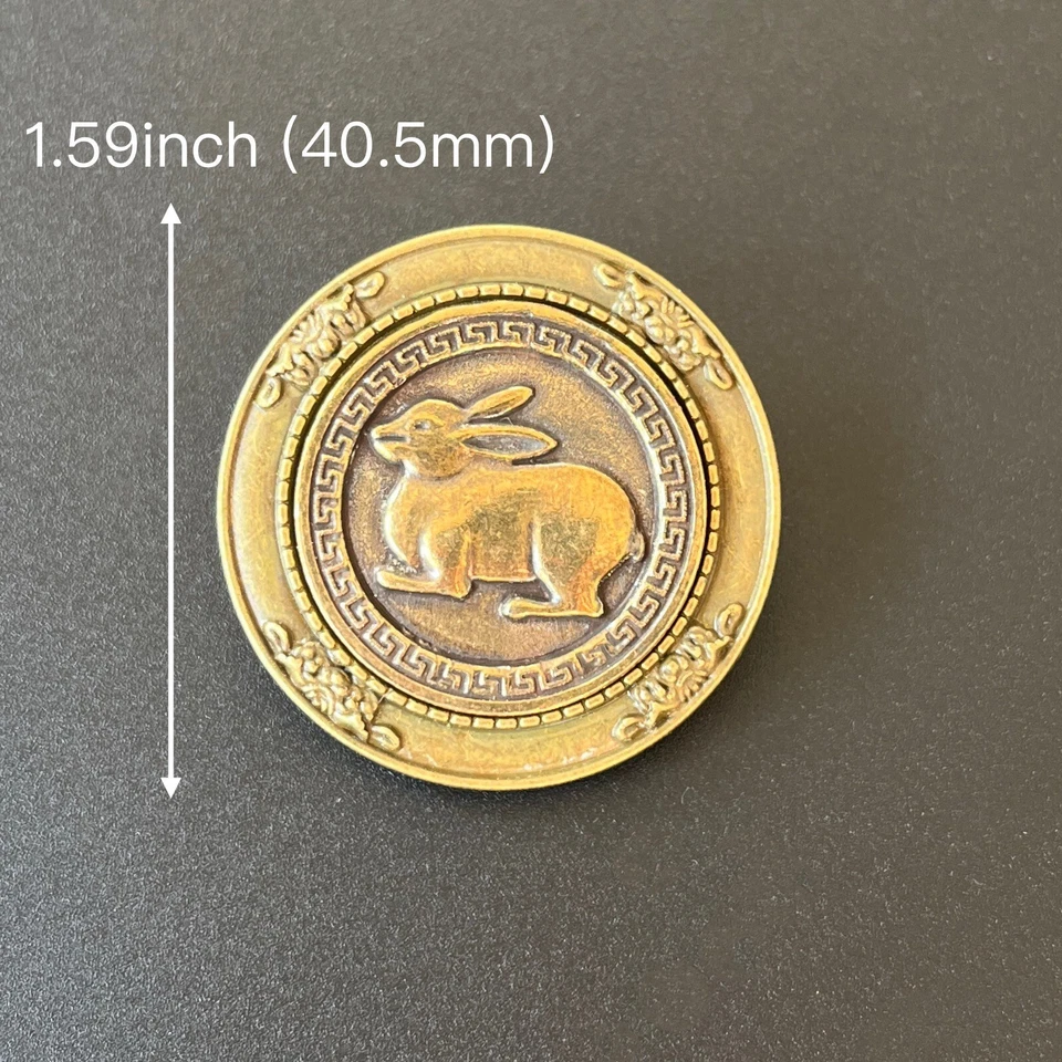 Collar de boda redondo de latón con relieve de conejo Balo Bolo corbata de cuero PU negro Foto 3 de 4