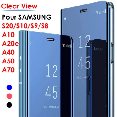 Coque Rabat pour Samsung A10/A20e/A12/A22/A50/S10/S9/S20/S21/S22/NOTE9 8 10 20 - Photo 1/4