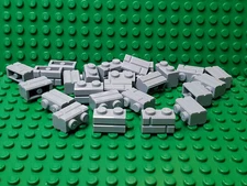 **25 CT LOT** Lego NEW light bluish gray 1 x 2 W/ masonry profile bricks