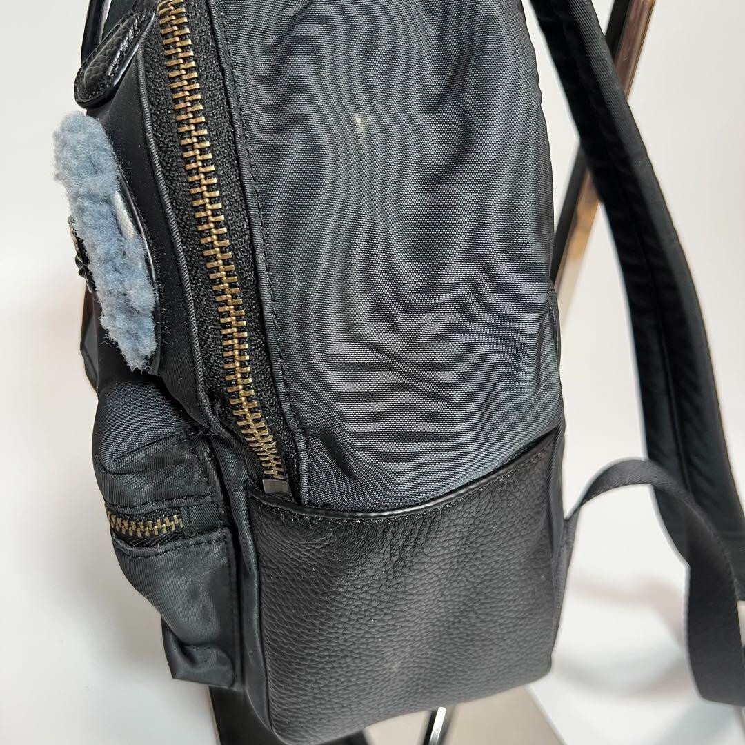 Very Rare Coach Bear Charlie Face Boa Mini Backpack F22894  display picture 2
