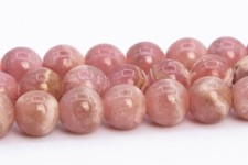 5MM Genuine Natural Orange Pink Rhodochrosite Beads AA Round Loose Beads 15.5"