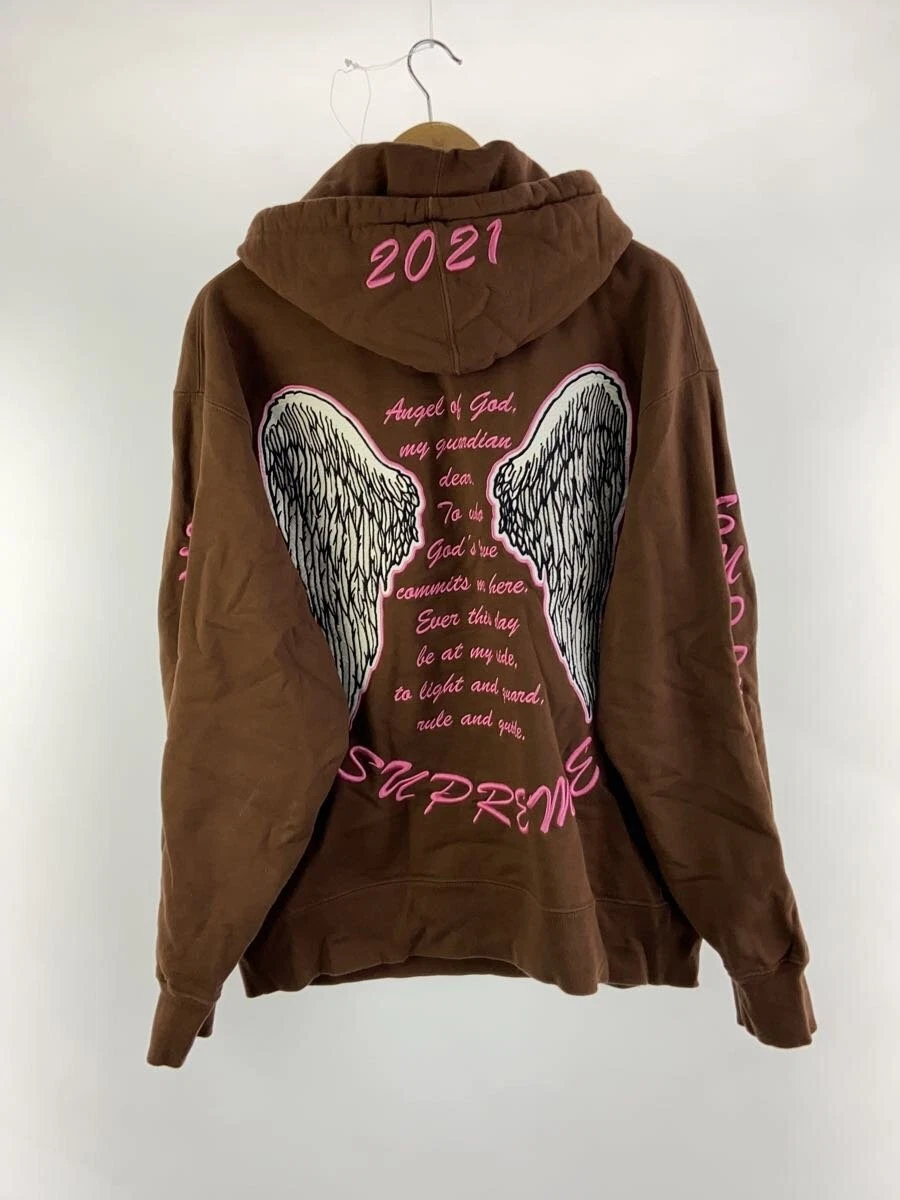 Felpa Supreme con cappuccio marrone L usata