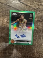 2022-23 Topps Chrome OTE Jaylen Martin Green Auto Refractor SP /75