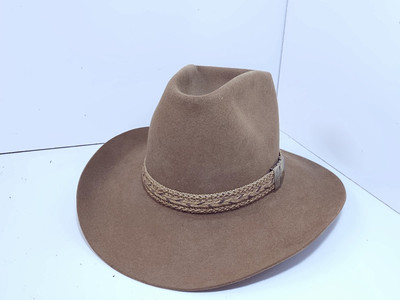 Vintage Biltmore Silver Buckle Felt Western Hat 1/8 57 CM