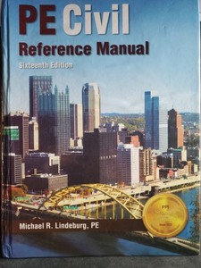 PE Civil Reference Manual 16th Edition Michael R Lindeburg PPI Exam Prep