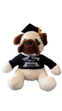Dan Dee Graduation Plush Dog 2019 Top Dog Stuffed Animal 15" Gift